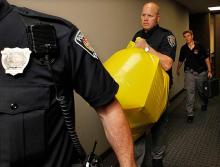 Bags carried out of Magnotta's apartment contains the remains of victim